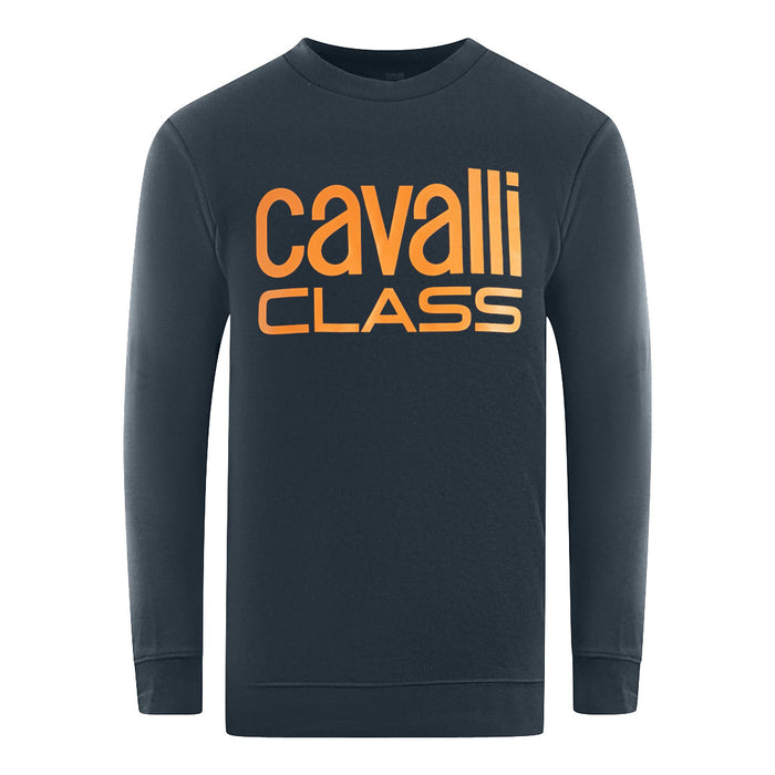 Cavalli Class Mens Sweater Rxt65C Cf062 04926 Navy Blue