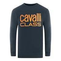 Cavalli Class Herren Pullover Rxt65C Cf062 04926 Marineblau