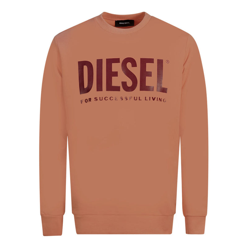 Diesel Herren S Division Logo 0Bawt 3Bb Pullover Rosa