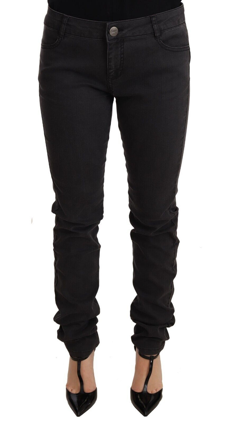 PINKO Chic Skinny Jeans in Schwarz mit mittlerer Taille