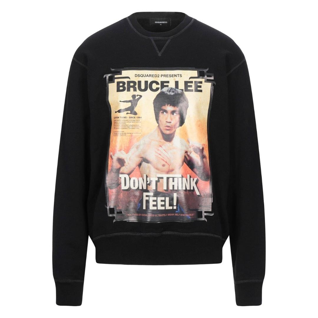 Dsquared2 Bruce Lee Dont Think Feel Black Sweater.