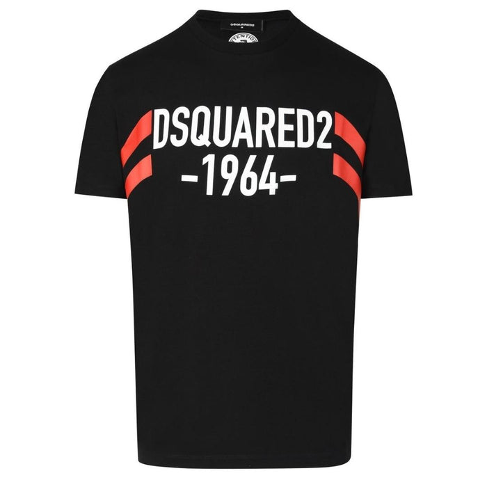 Dsquared2 Herren T-Shirt S74Gd0805 900 Schwarz