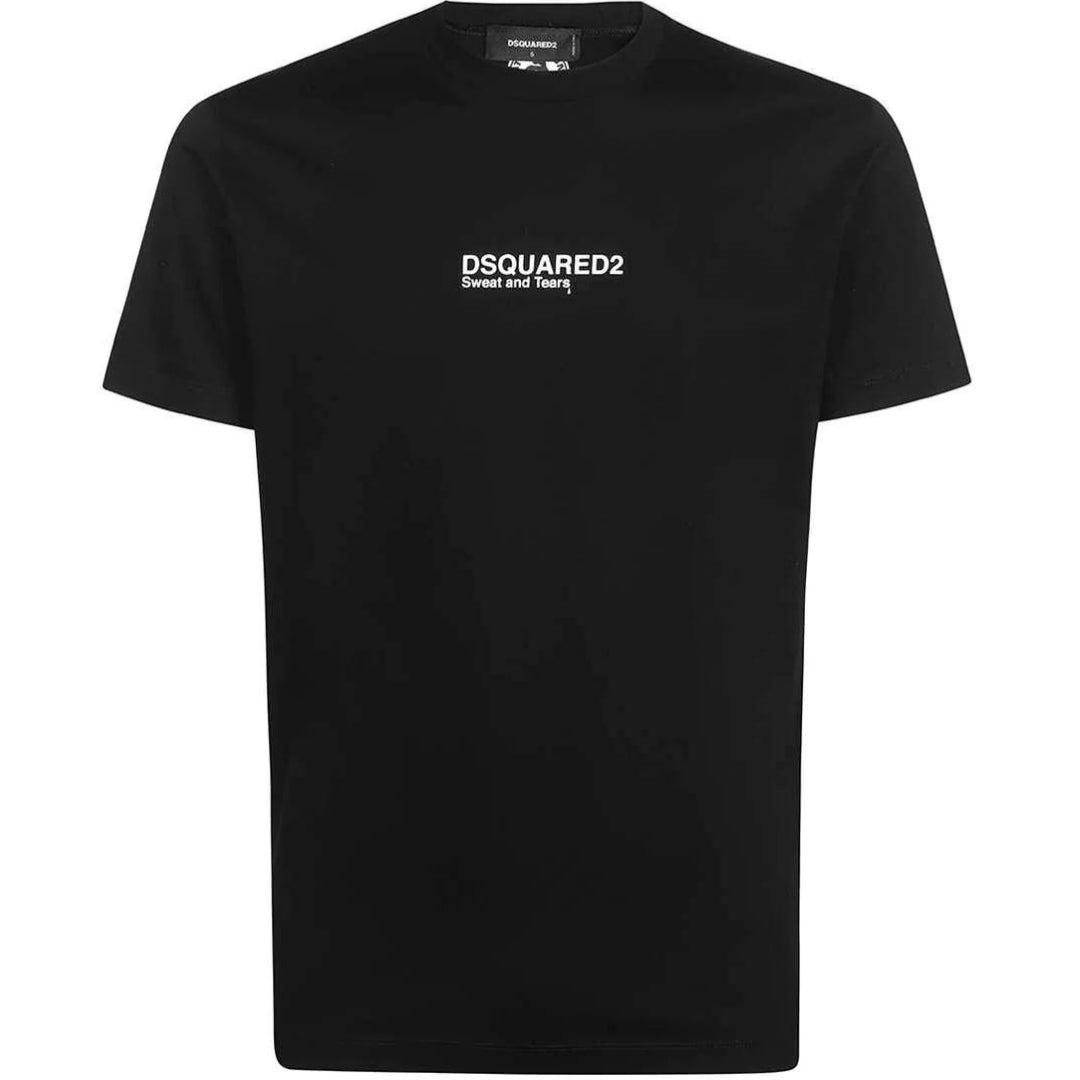 Dsquared2 Herren T-Shirt S74Gd0946 900 Schwarz