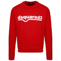 Dsquared2 Classic Raglan Fit Logo Red Sweater - Nova Clothing