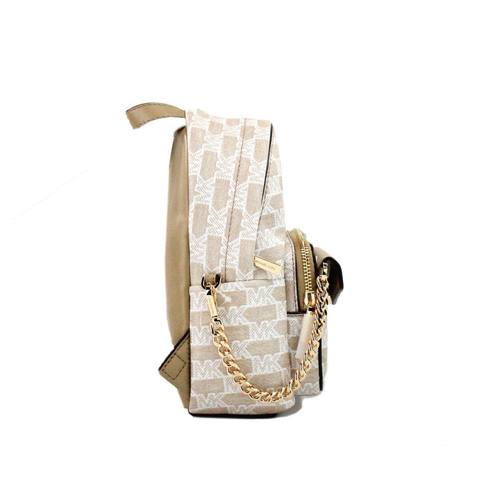Michael Kors – Maisie Mini – Rucksacktasche aus charakteristischem Canvas mit 2 Kartenfächern und Kamel