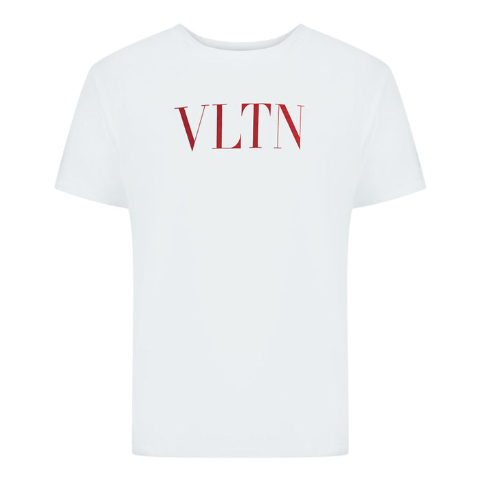 Valentino – Weißes T-Shirt mit Vltn-Logo