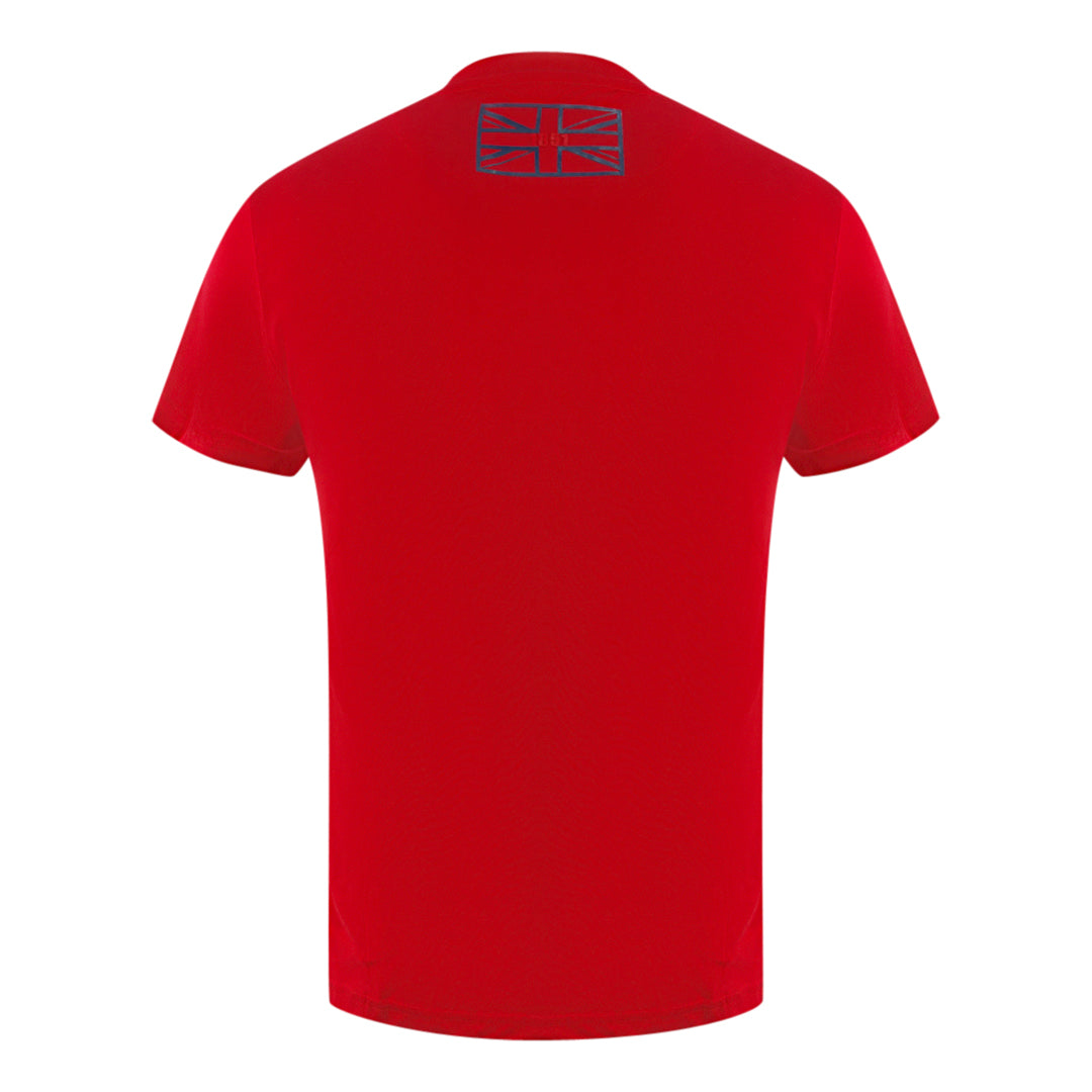 Aquascutum Herren T00123 52 T-Shirt Rot