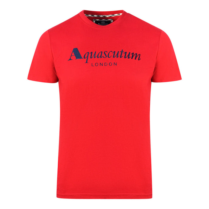 Aquascutum Herren T00323 52 T-Shirt Rot