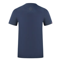 Aquascutum Herren T00323 85 T-Shirt Marineblau