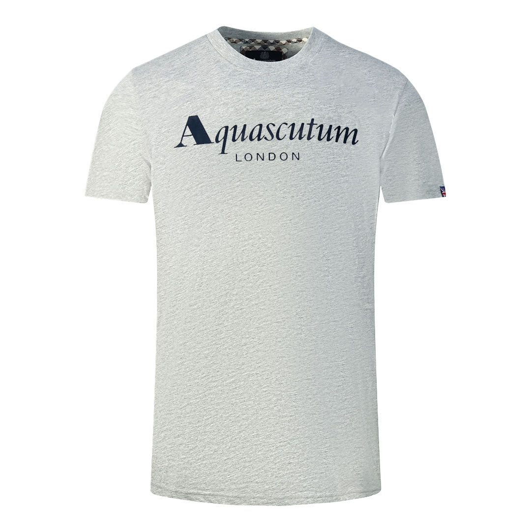 Aquascutum Herren T00323 94 T-Shirt Grau