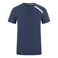Aquascutum Herren T00523 85 T-Shirt Marineblau