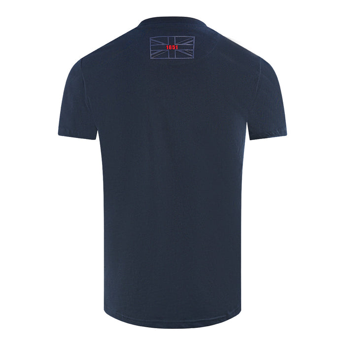 Aquascutum Mens T00923 85 T Shirt Navy Blue