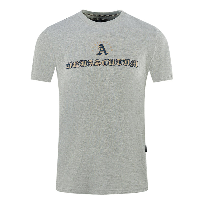 Aquascutum Herren T00923 94 T-Shirt Grau