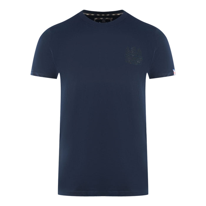 Aquascutum Mens T01023 85 T Shirt Navy Blue