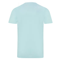 Aquascutum Brand Embossed Logo Sky Blue T-Shirt S