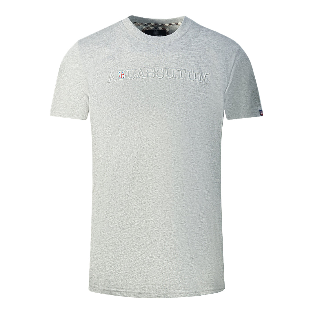 Aquascutum Herren T01123 94 T-Shirt Grau