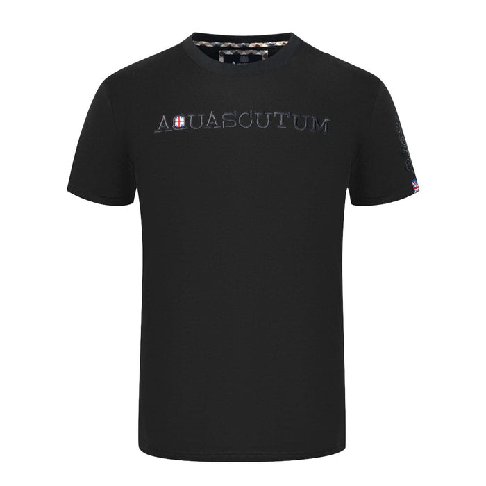 Aquascutum Mens T01123 99 T Shirt Black