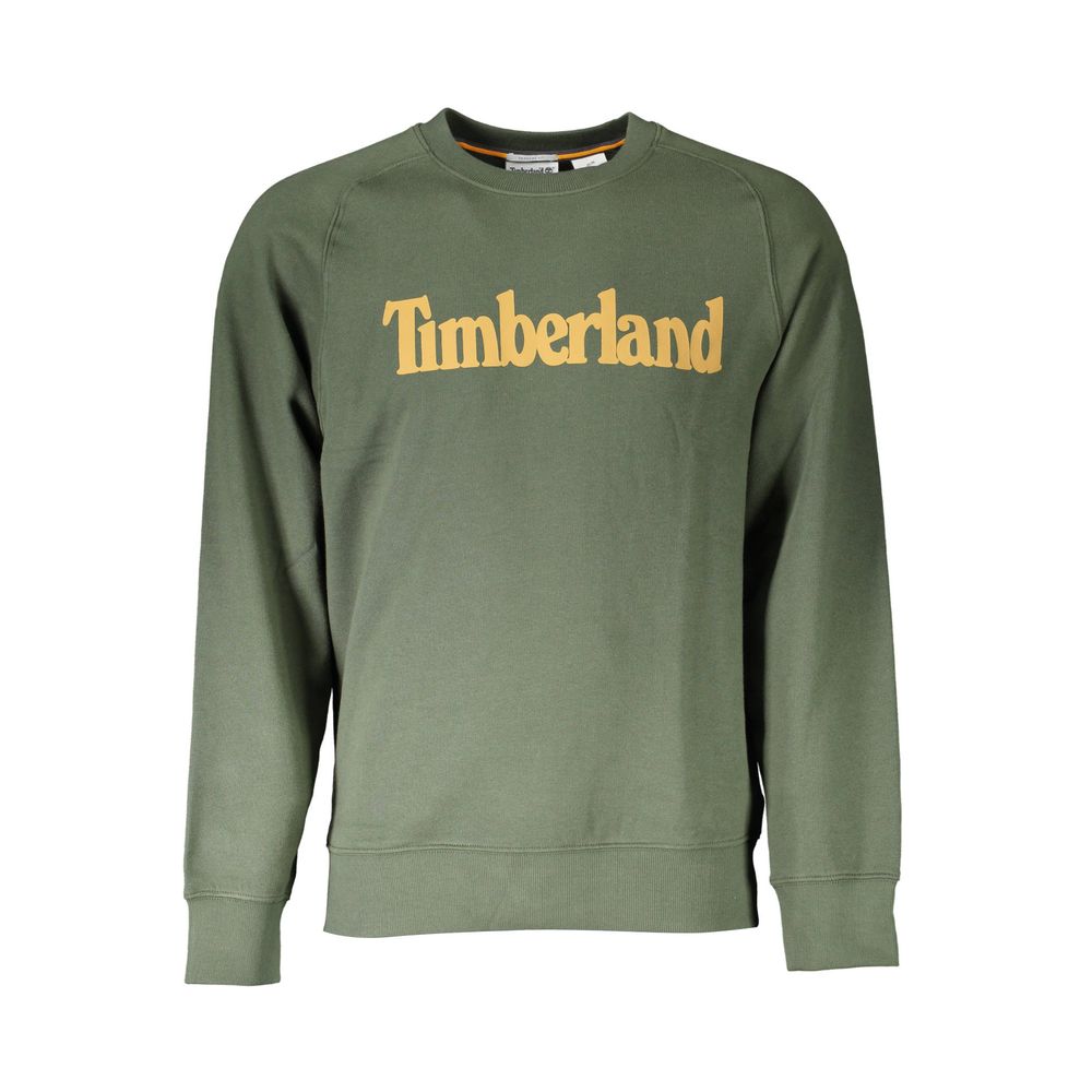 Timberland – Klassischer grüner Pullover mit Rundhalsausschnitt