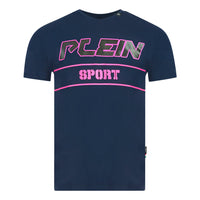 Philipp Plein Sport Mens Tips105It 85 T Shirt Navy Blue