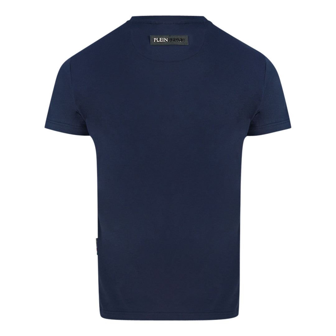 Philipp Plein Sport Mens Tips105It 85 T Shirt Navy Blue