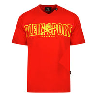 Philipp Plein Sport Herren Tips1100 52 T-Shirt Rot