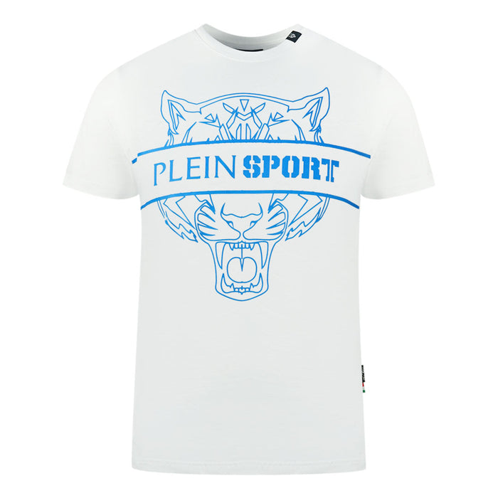Plein Sport Herren Tips112It 01 T-Shirt Weiß
