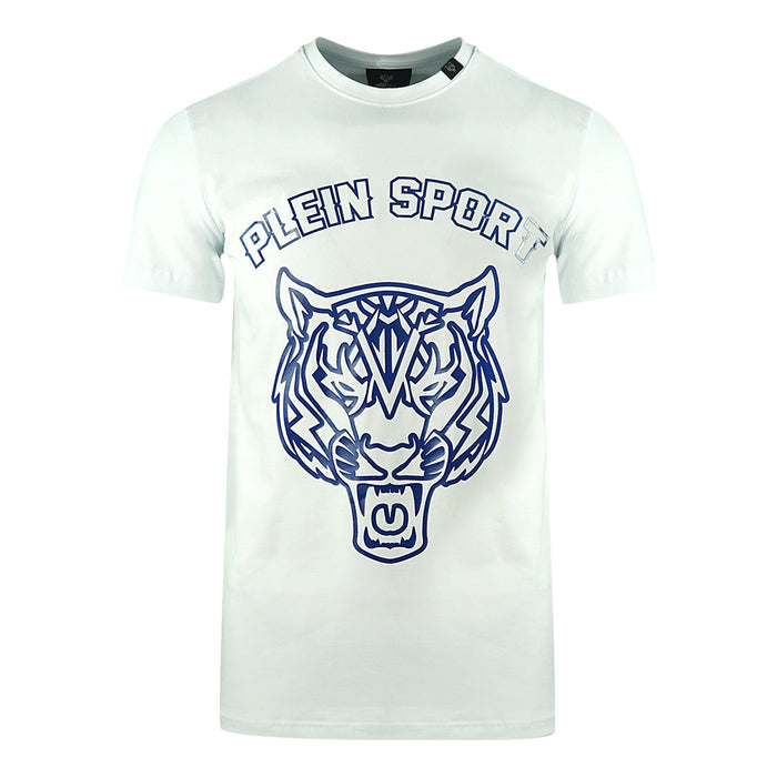 Philipp Plein Sport Herren T-Shirt Tips113It 01 Weiß