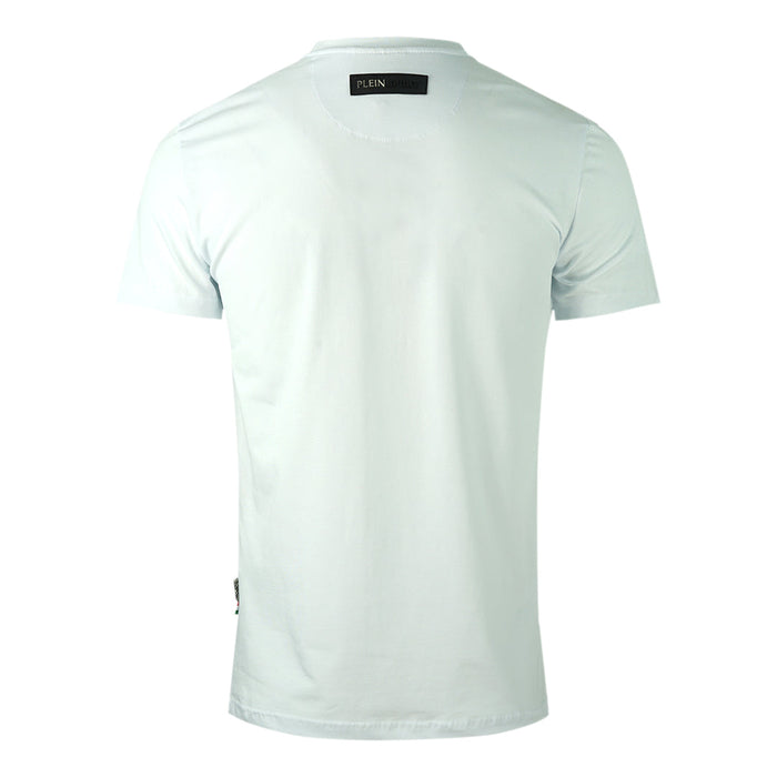 Plein Sport Stencil Tiger Logo White T-Shirt - Nova Clothing