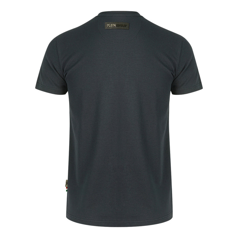 Plein Sport Stencil Tiger Logo Navy T-Shirt - Nova Clothing