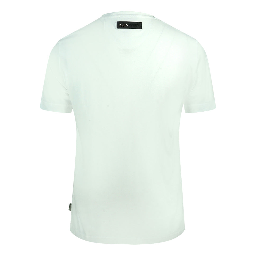 Plein Sport Herren Tips114Tn 01 T-Shirt Weiß