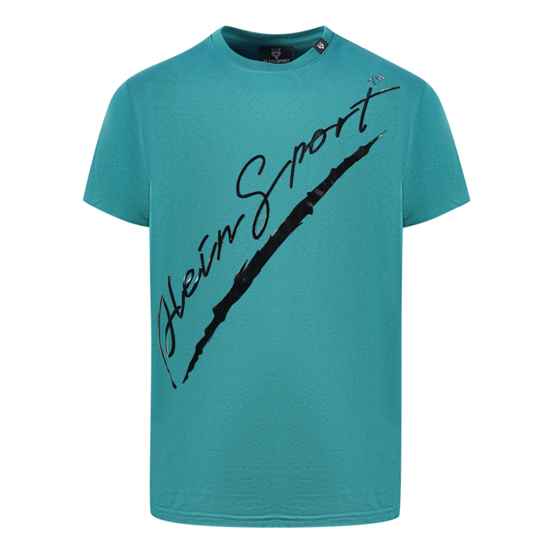 Plein Sport Herren T-Shirt Tips122Tn 32 Grün