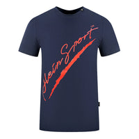 Plein Sport Herren T-Shirt Tips122Tn 85 Marine