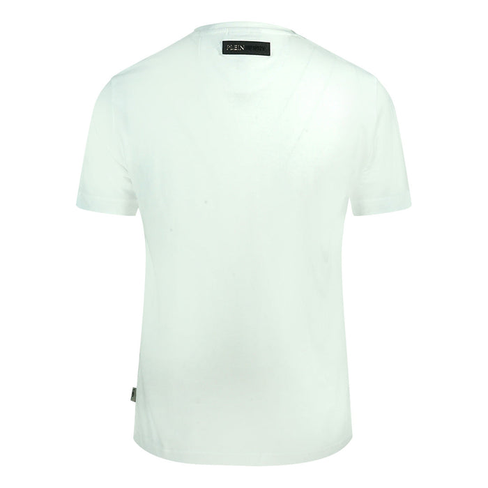 Plein Sport Herren T-Shirt Tips125It 01 Weiß