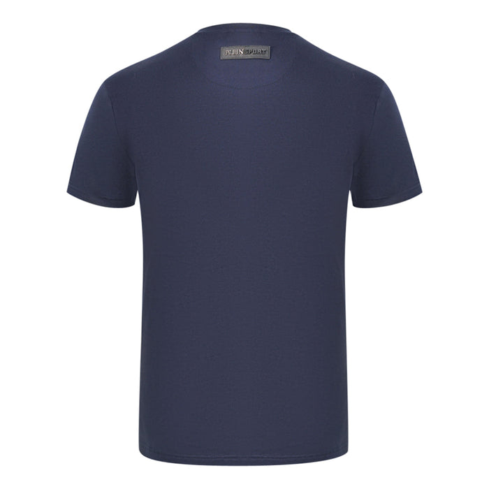 Plein Sport Herren T-Shirt Tips125It 85 Marineblau