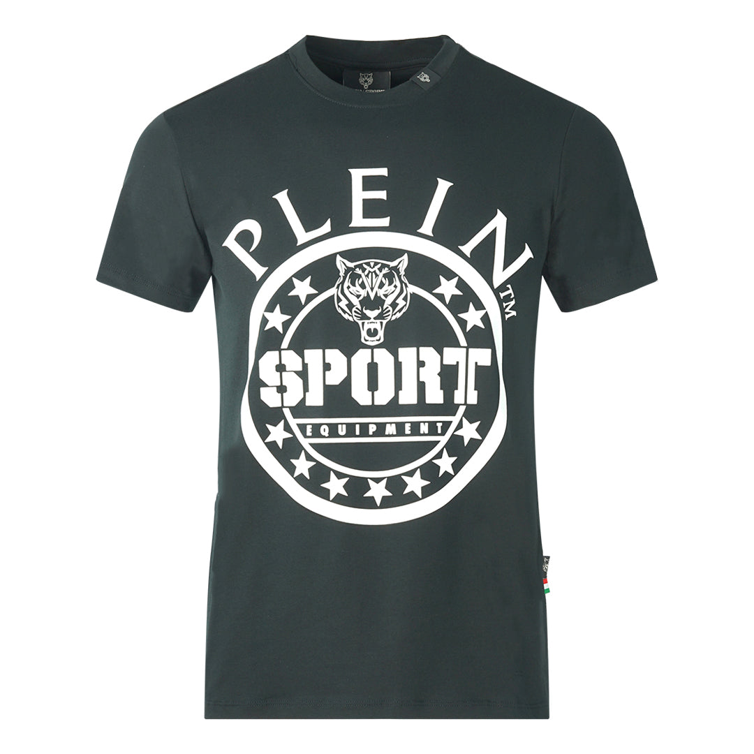 Plein Sport Large Circle Logo Black T Shirt