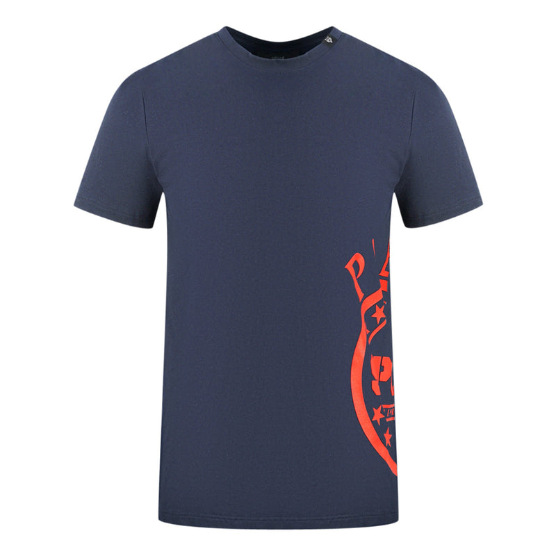 Plein Sport Herren T-Shirt Tips129It 85 Marineblau
