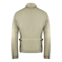 Parajumpers Mens Truman Leather 233 Jacket Beige