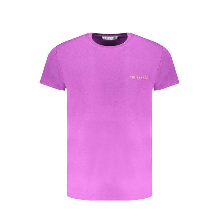 Trussardi Purple Cotton T-Shirt