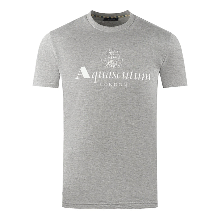 Aquascutum Mens Ts002 05 T Shirt Grey