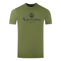 Aquascutum Herren Ts002 06 T-Shirt Armeegrün