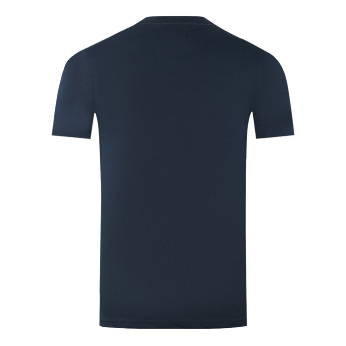 Aquascutum Mens Ts002 11 T Shirt Navy Blue