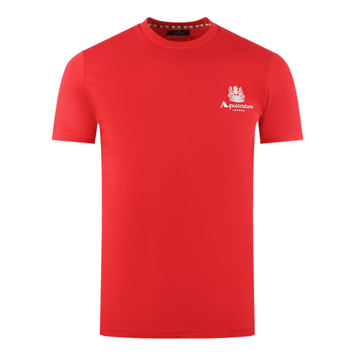 Aquascutum Herren Ts004 13 T-Shirt Rot