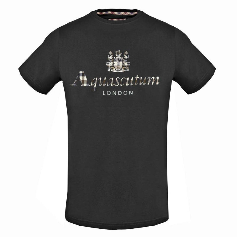 Aquascutum Mens Tsia01 99 T Shirt Black