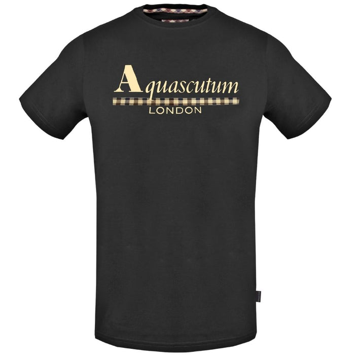 Aquascutum Mens Tsia02 99 T Shirt Black