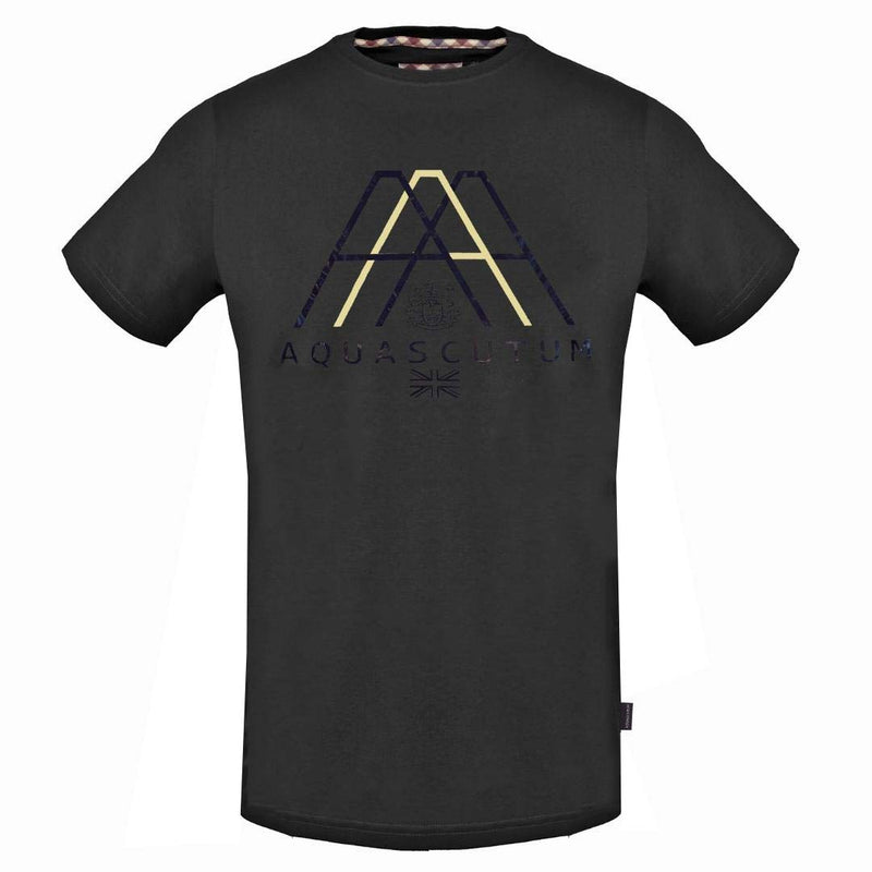 Aquascutum Mens Tsia04 99 T Shirt Black