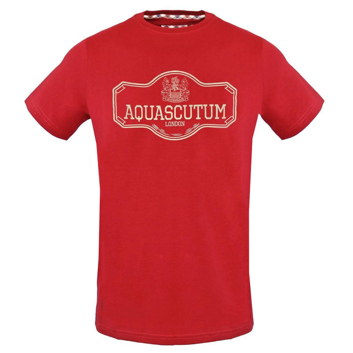 Aquascutum Mens Tsia09 52 T Shirt Red