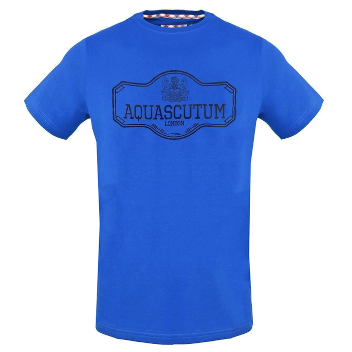 Aquascutum Herren Tsia09 81 T-Shirt Blau