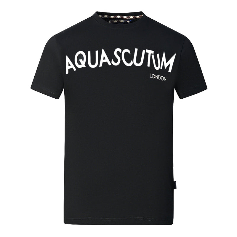 Aquascutum Mens Tsia106 99 T Shirt Black