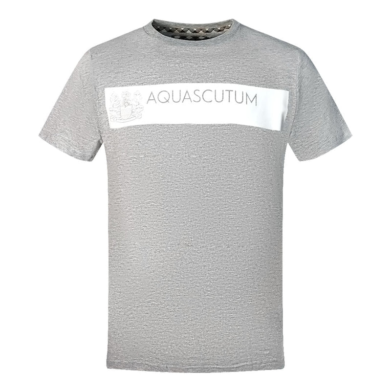 Aquascutum Herren Tsia117 94 T-Shirt Grau