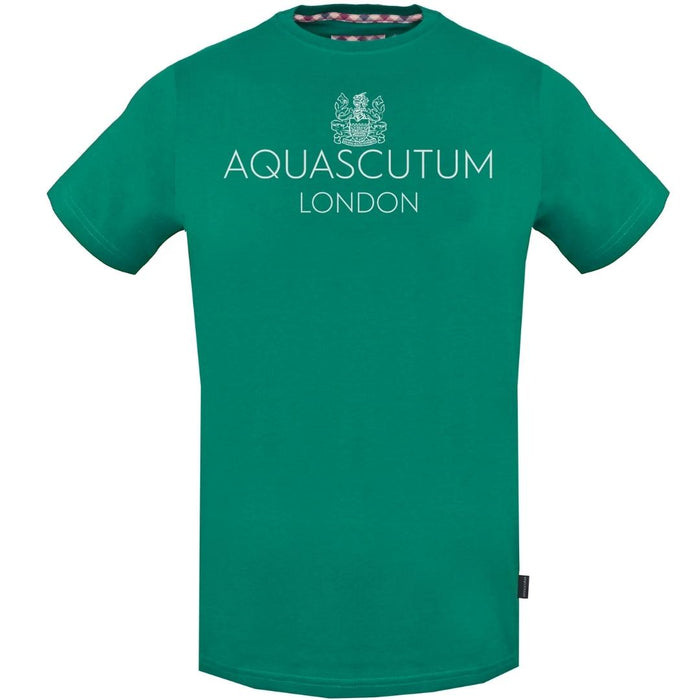 Aquascutum Mens Tsia126 32 T Shirt Green
